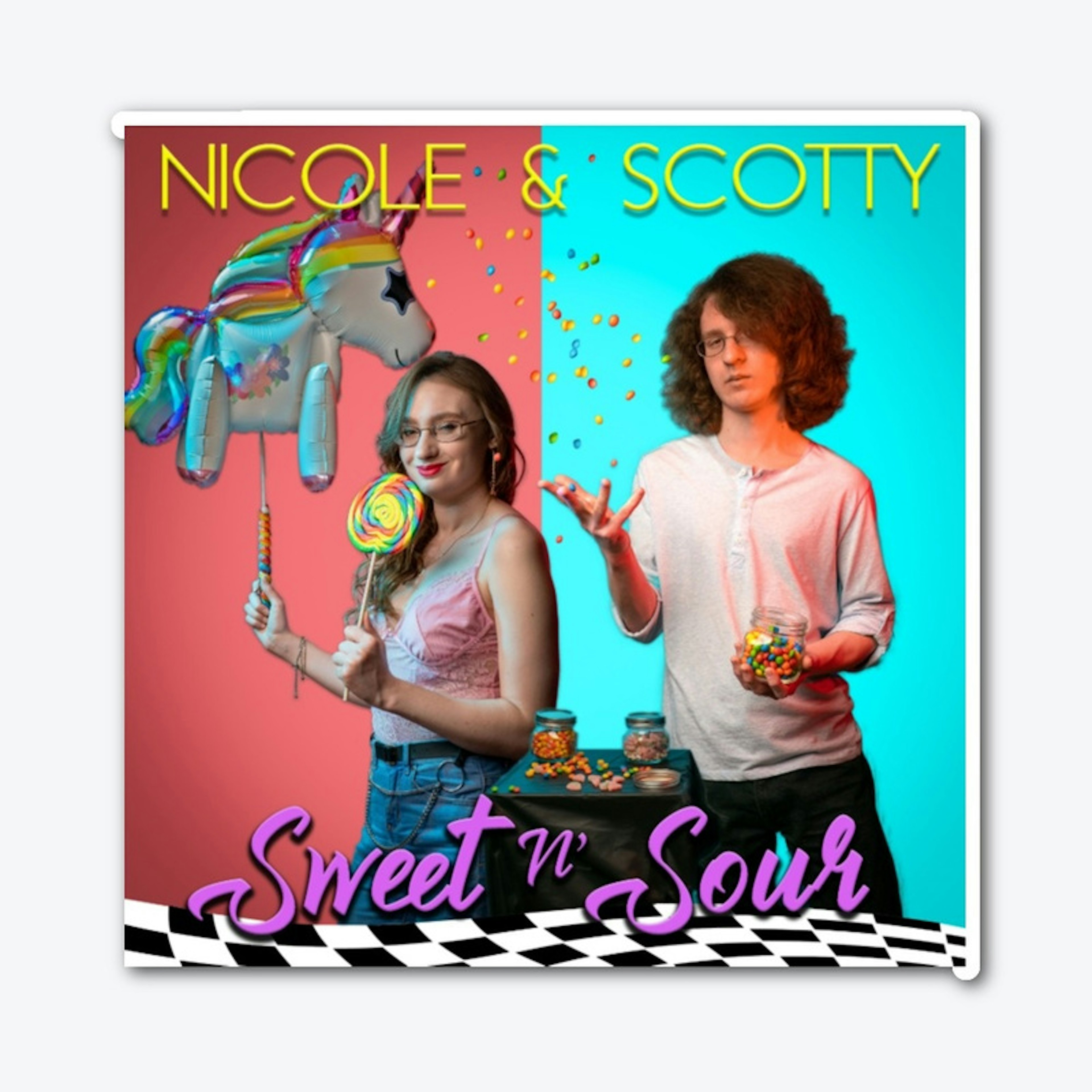 Sweet N' Sour Cover - Die Cut Sticker