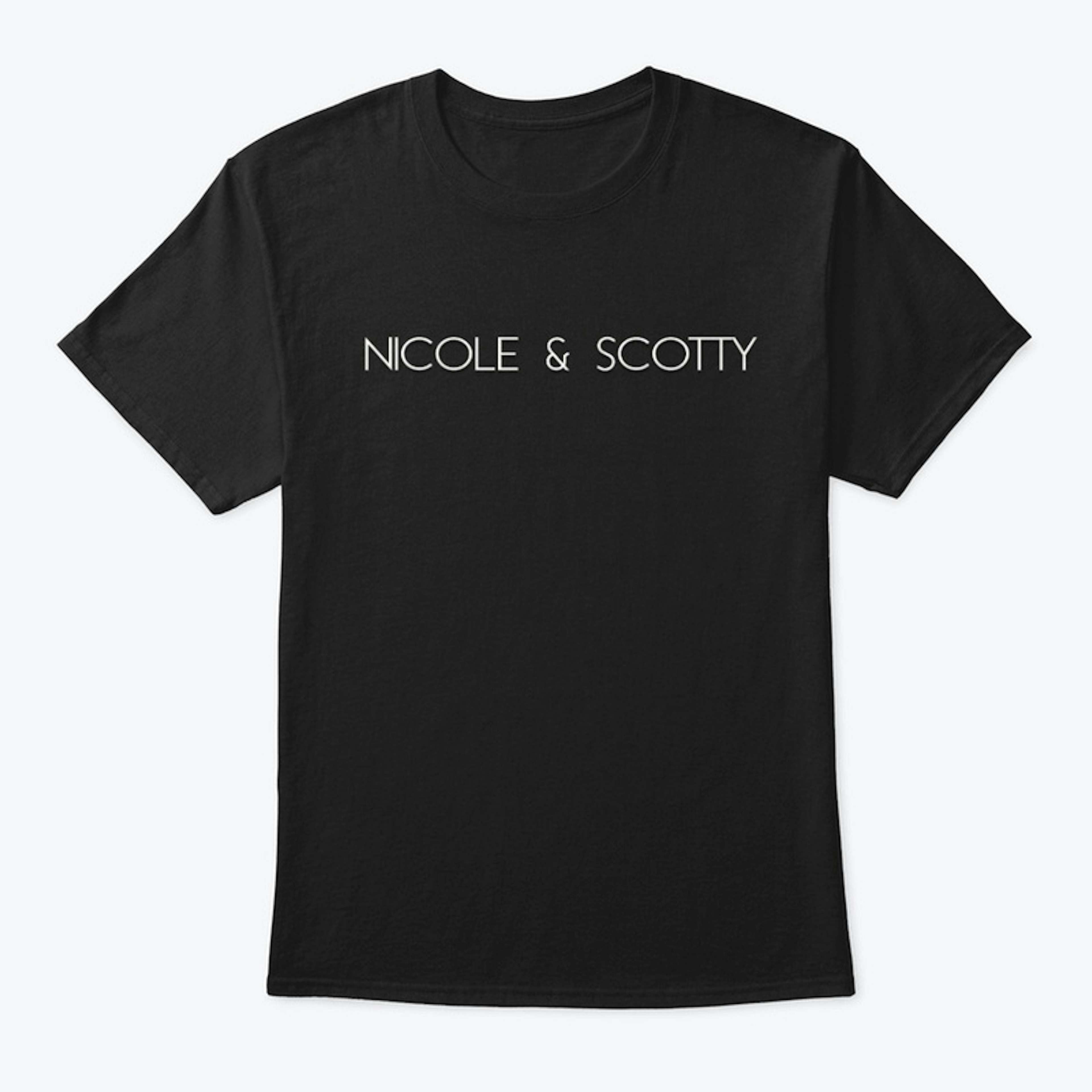 Nicole & Scotty Logo Black Tee