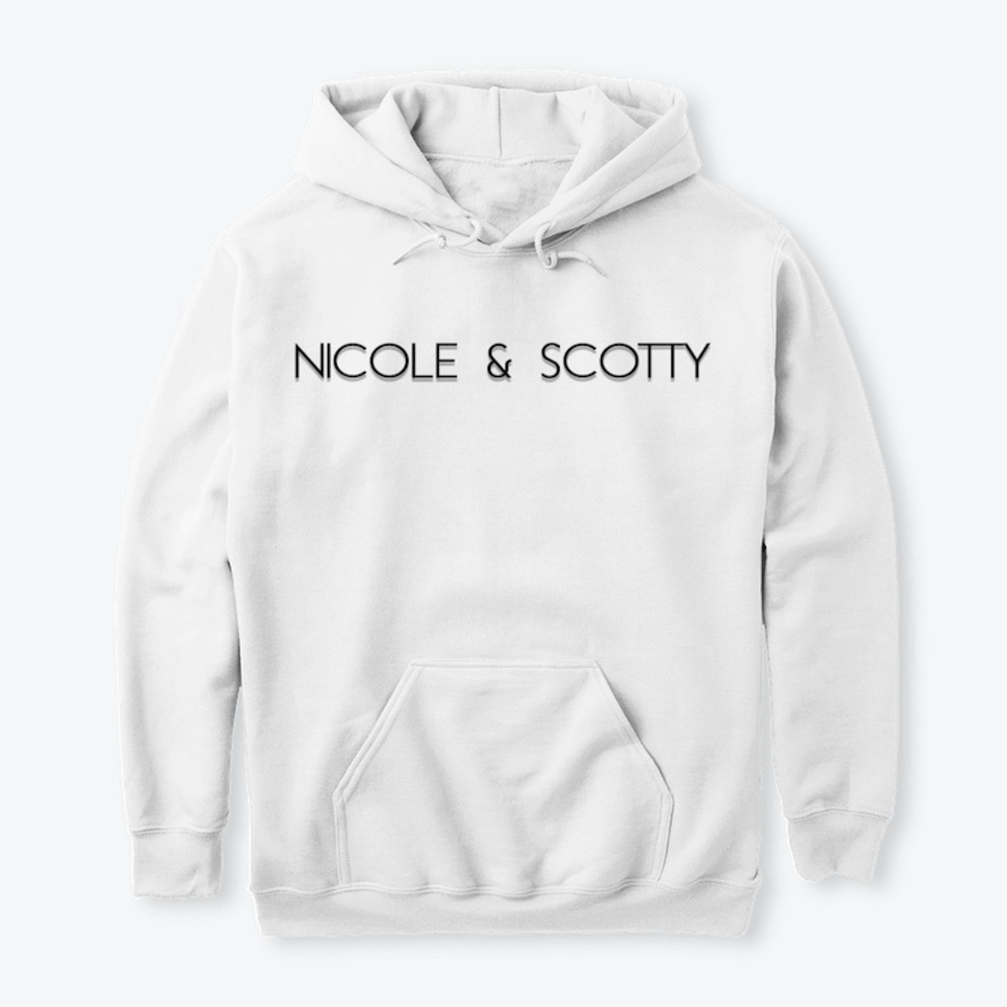 Nicole & Scotty Logo White Hoodie